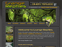 Tablet Screenshot of grangereptiles.co.uk